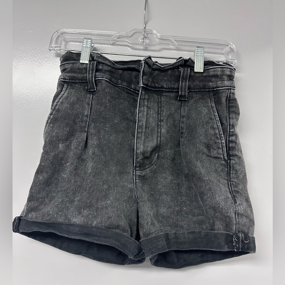 High Waist Black Denim Women's Shorts Express Size 0